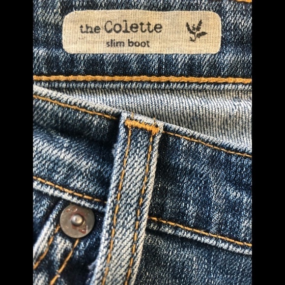AG Adriano Goldschmied “The Colette” Slim Boot Jean 27X31 Stretch Med Wash - Picture 7 of 8